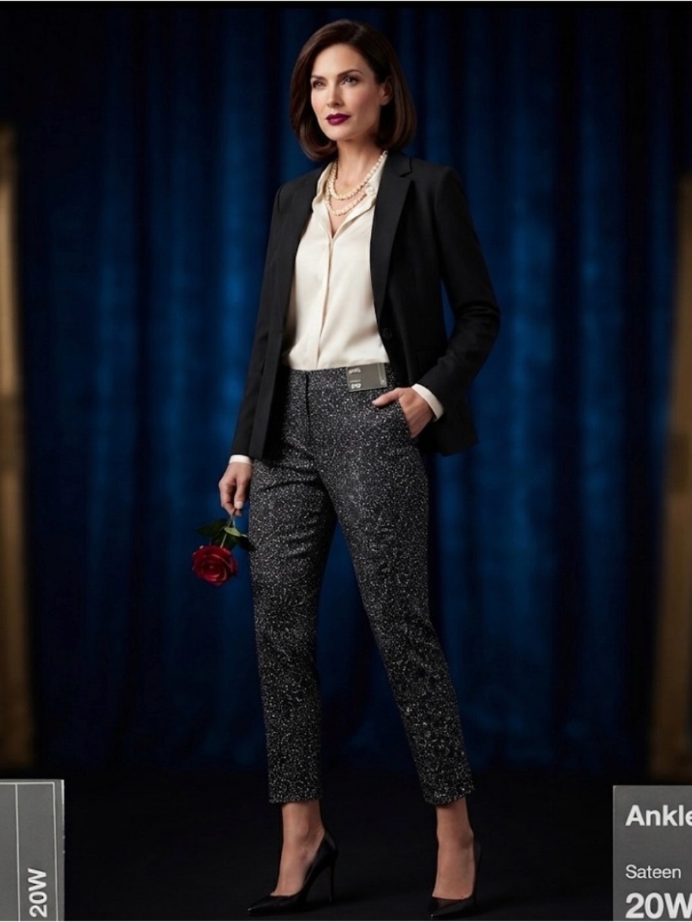 NWT- Lane Bryant sateen ankle pants